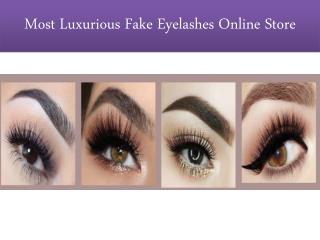 Most Luxurious Fake Eyelashes Online Store