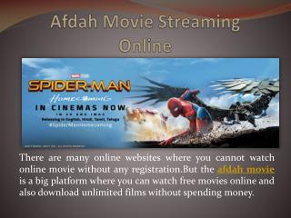 Afdah Movie Streaming Online