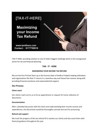 TAX IT HERE – Vijayawada | Income Tax Filing in Vijayawada