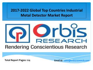 Global Industrial Metal Detector Market 2017 Trends, Opportunities & Forecast 2022