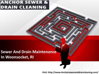 Sewer And Drain Maintenance In Woonsocket, RI