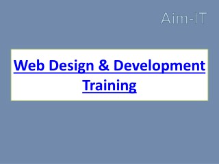 AIM-IT Web Design & Development Training Institute