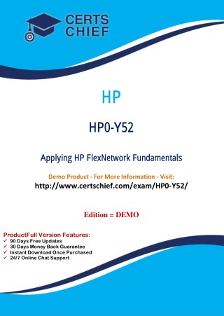 HP0-Y52 Practice Test