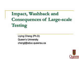 Impact, Washback and Consequences of Large-scale Testing