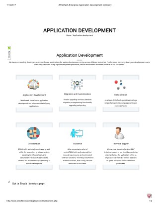 ZNSoftech-Enterprise Application Development company