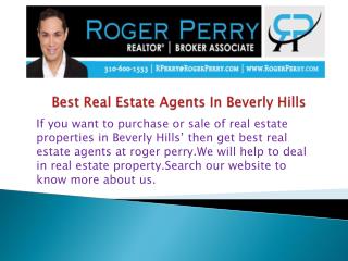 Best Real Estate Agents In Beverly Hills