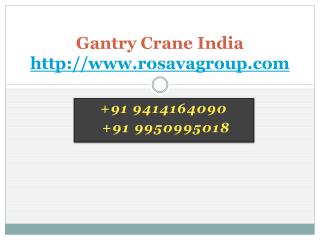 Gantry Crane India