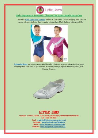 Girl's Gymnastic Leotards Choose The Latest And Classy One