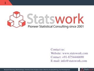 Statswork- Lecture:1: Structural Equation Modeling (SEM) using AMOS (www.statswork.com)