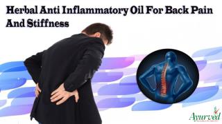 Herbal Anti Inflammatory Oil For Back Pain And Stiffness