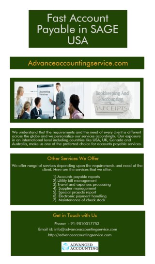 Get Fast Account Payable in SAGE from Trusted accounting firm