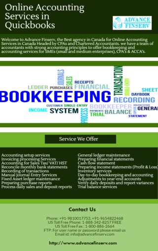 Get Highly Secure Online Accounting Services in Quickbooks