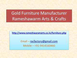 Gold furniture Manufacturer