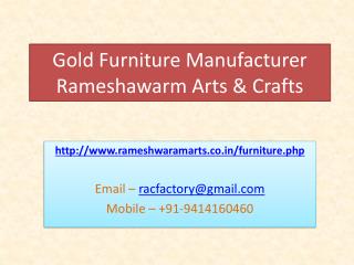 Gold furniture manufacturer