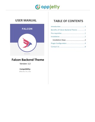 Responsive Odoo Falcon Backend Theme: User Manual