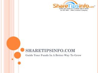 Stock Tips Forex Tips Commodity tips About Sharetipsinfo