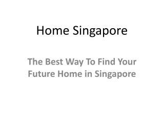 Singapore Real Estates