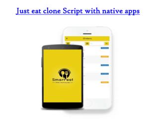 Just eat clone Script with native apps