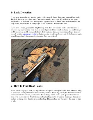 4 Great tips to repair your roof