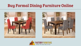 Buy Formal Dining Furniture Online