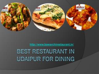 Best Restaurant in Udaipur for Dining