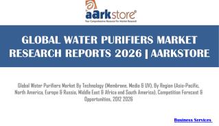 Global Water Purifiers Market By Technology (Membrane, Media & UV), By Region (Asia-Pacific, North America, Europe & Rus