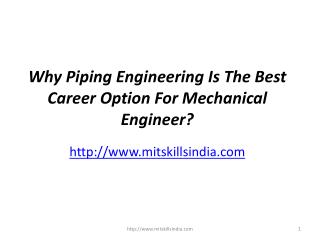 Why Piping Engineering Is The Best Career Option For Mechanical Engineer?