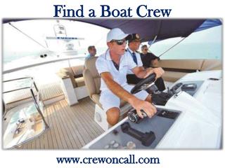 Yacht Crew Finder | Crewoncall.com