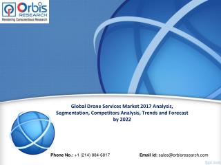 Global Drone Services Market Outlook and Forecast 2022