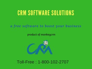 Chasing your competitors are very easy now. Choose free CRM software today 1-800-102-2707