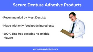 Get to know about Secure Denture Adhesive Products