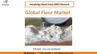 Global Flour Market Trend