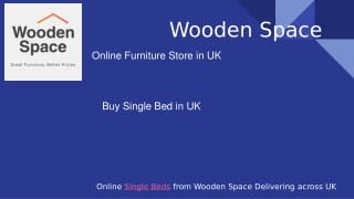 Buy Designer-Made Single Bed from Wooden Space