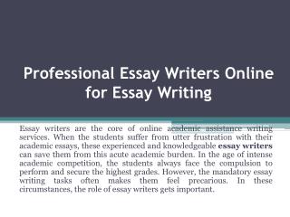 Essay Writing Help in UK