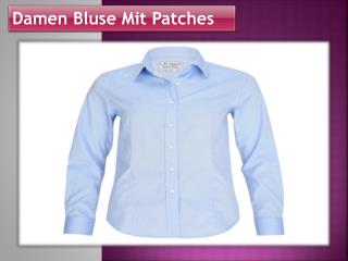 Damen Bluse Mit Patches