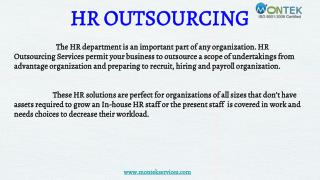 Hr Outsourcing Services