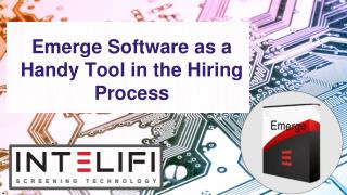 Emerge Software as a Handy Tool in the Hiring Process