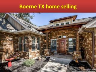 Boerne TX home selling