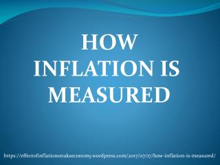 HOW INFLATION IS MEASURED