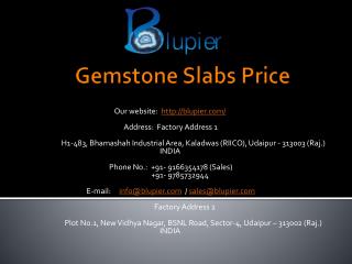 Gemstone slabs price