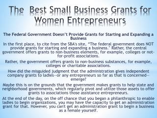 The Best Small Business Grants for Women Entrepreneurs