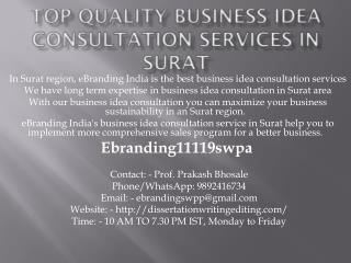 Top Quality Business Idea Consultation Services in Surat