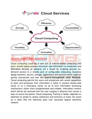 Cloud Computing Training in Noida - Croma Campus