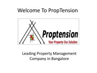 Living of NRIs Made Easy With Bangalore Property Management Services