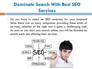 Dominate Search With Best SEO Services