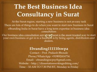 The Best Business Idea Consultancy in Surat