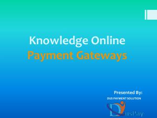 Payment Gateway Providers in world