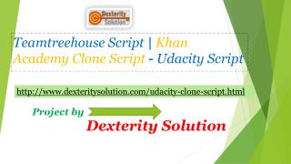 Udacity Script -Teamtreehouse Clone | Khan Academy Clone Script - Teamtreehouse Script