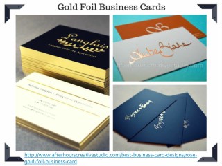 Metallic Gold foil business cards | 700gsm
