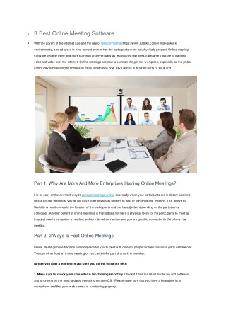 ezTalks: Best Online Meeting Software